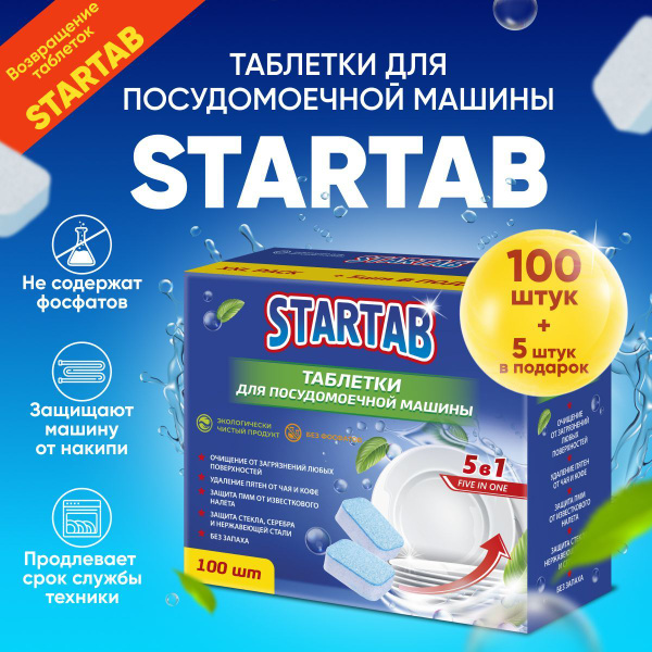 Эко Таблетки для мытья посуды посудомоечной машины 100 шт - купить с ...