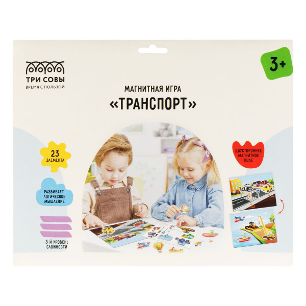 Игра развивающая на магнитах ТРИ СОВЫ "Транспорт", 23 элемента - купить ...