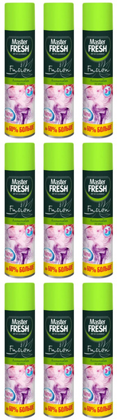 Master Fresh Освежитель воздуха Fusion Антитабак, 300 мл, 9 шт - купить ...
