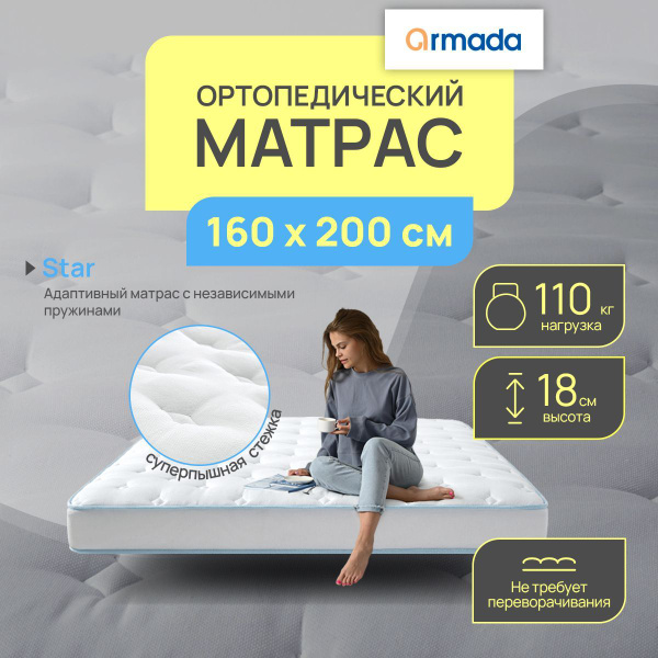 Матрас Armada пружинный, Независимые пружины, 160 - купить по выгодной ...
