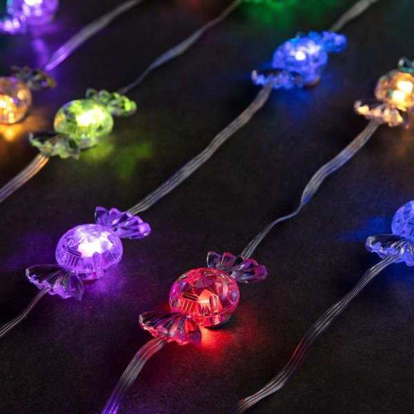 Luazon Lighting Умная гирлянда "Нить" 10 м с насадками "Конфетки", IP20 ...