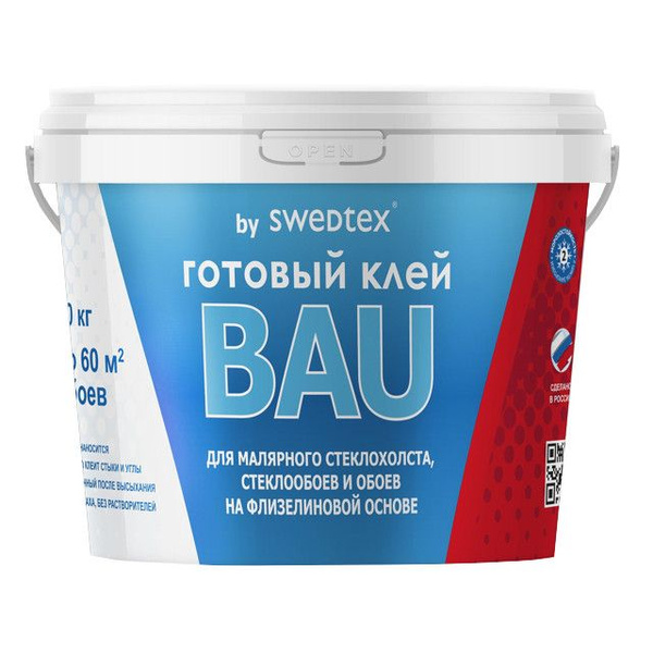 клей обойный BAU by Swedtex готовый 10000г, арт.LB 10 - купить по ...