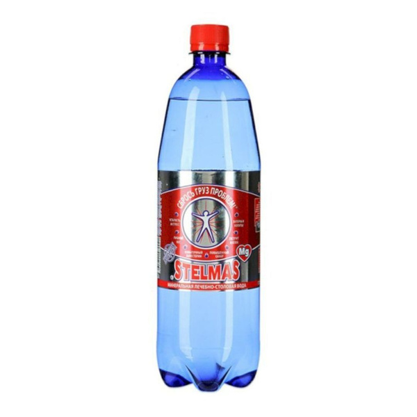 Вода минеральная "Stelmas"(Стэлмас) Магний, газированная, 6 шт*1 л ...