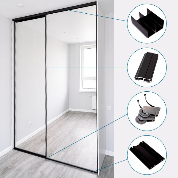 Дверь-купе 240х135 см, 2 шт. купить на OZON по низкой цене (1360140129)