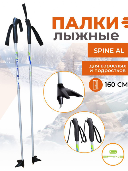 Лыжные палки SPINE AL 160 см, 160 (447376623)