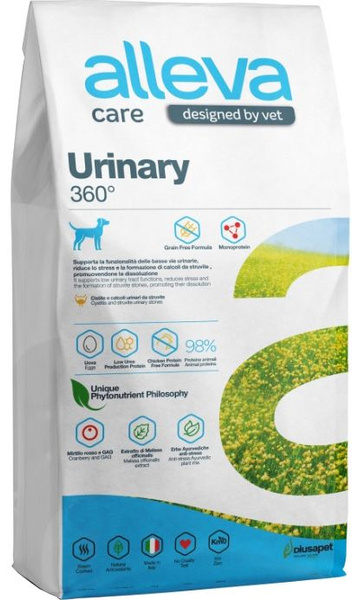 Корм Alleva Care Urinary 360 для собак, диетический, для растворения ...