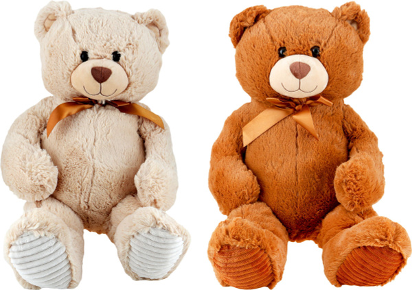 Игрушка BIGGA мягконабивная Мишка с бантом, 60 см / Мягкая игрушка для ...