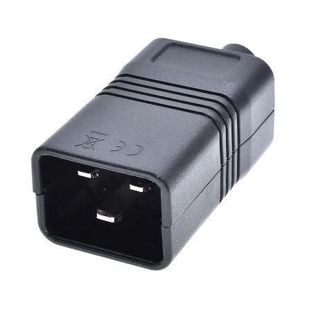 Разъем 220в на кабель IEC-320-C19 (C20) (16А 250В) вилка - купить с ...