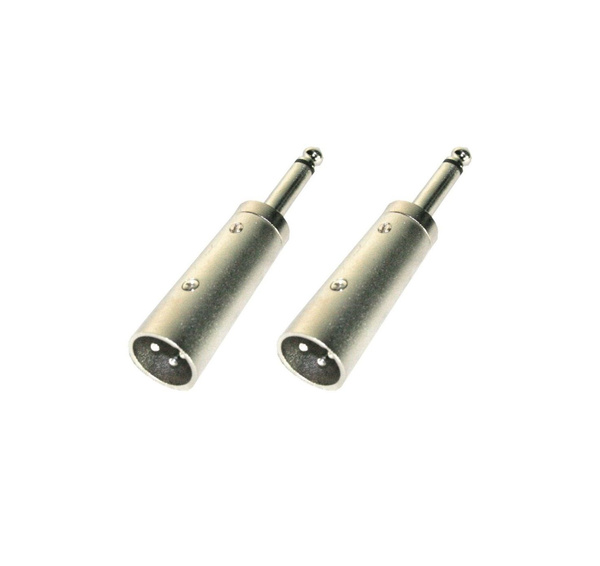 Переходник XLR Jack Dasmax AD320 XLR папа 3P - Jack 6.3 моно папа, 2 шт ...
