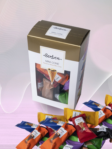 Конфеты в подарочной упаковке SORBON мини-рожки ассорти 350 г - купить ...