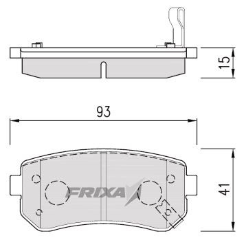 Колодки тормозные HANKOOK FRIXA FPK01NR Задние - купить по низким ценам ...