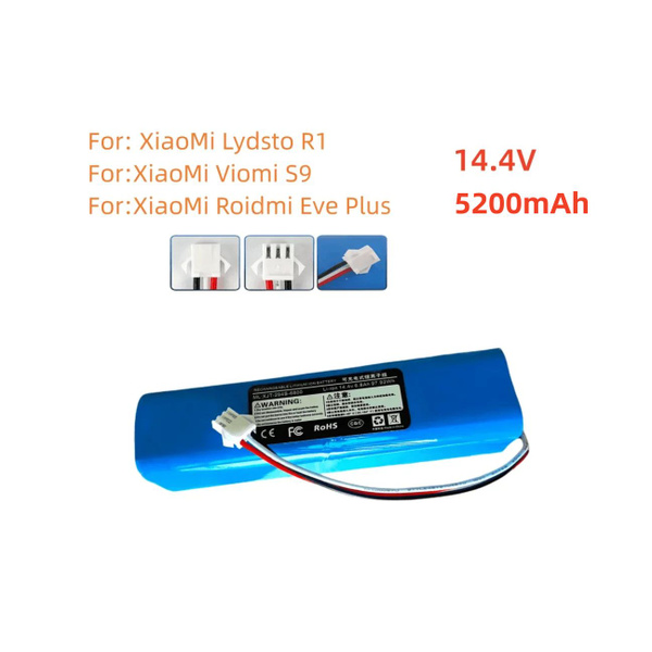 14.4V 4S2P 7200 мАч Заряжаемый аккумулятор для пылесоса xiaomi Lydsto ...