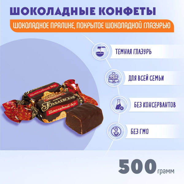 Конфеты Бабаевские шоколадный вкус 500 грамм / Бабаевский - купить с ...