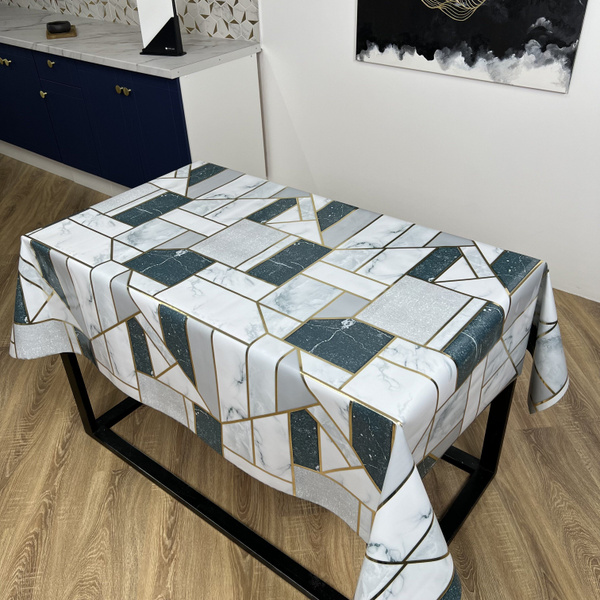 Клеенка на стол тканевая основа , скатерть на кухню , размер 140х160 см ...