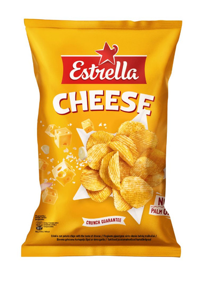 Чипсы Estrella рифленые с сыром - купить с доставкой по выгодным ценам ...