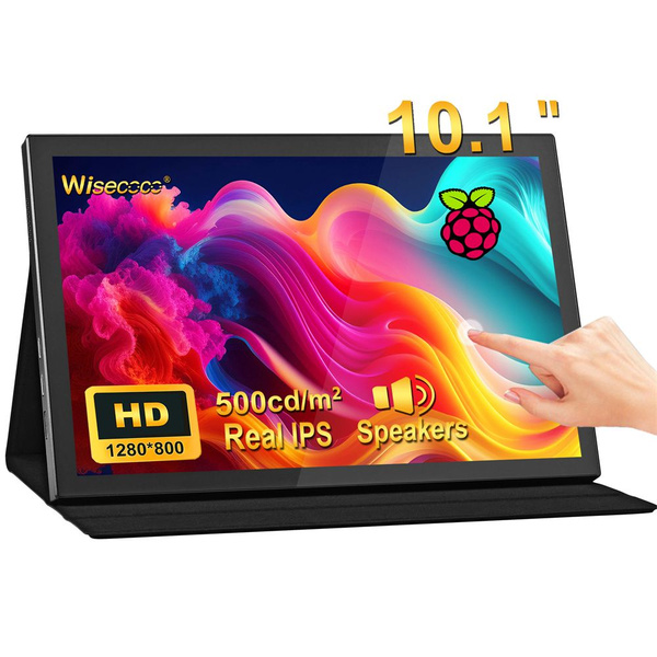 Монитор Wisecoco 10.1 дюйм 1280x800 Портативный монитор IPS сенсорный ...