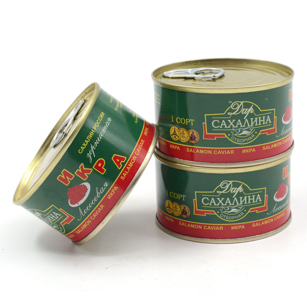 Икра лососевая, красная Горбуша, Дар Сахалина 140г *3 штуки ...