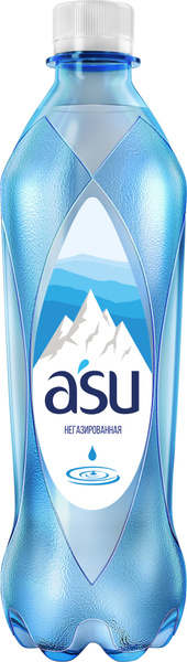 Вода питьевая негазированная ASU 0,5 л х 6 шт., вода без газа АСУ ...
