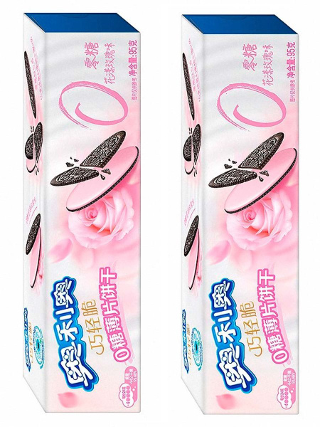 Печенье Oreo Crispy Роза 0 Ккал, 2 шт х 95 гр - купить с доставкой по ...