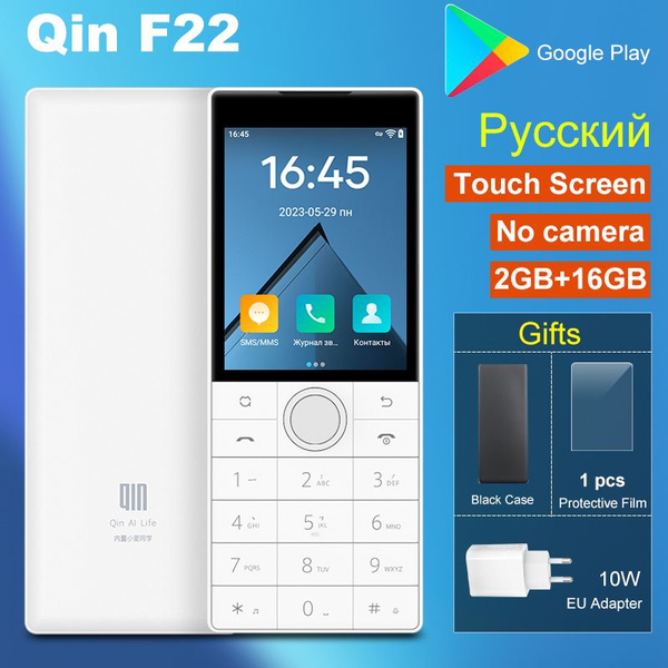 Мобильный телефон QIN F22 Play Store Русский, белый - купить по ...
