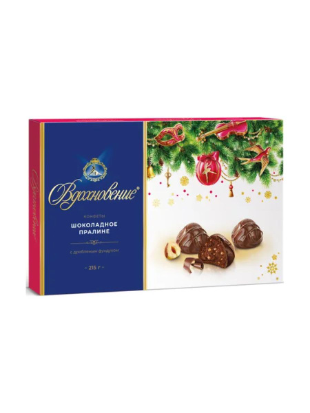 Конфеты Вдохновение пралине с фундуком в коробке, 215 г купить на OZON ...