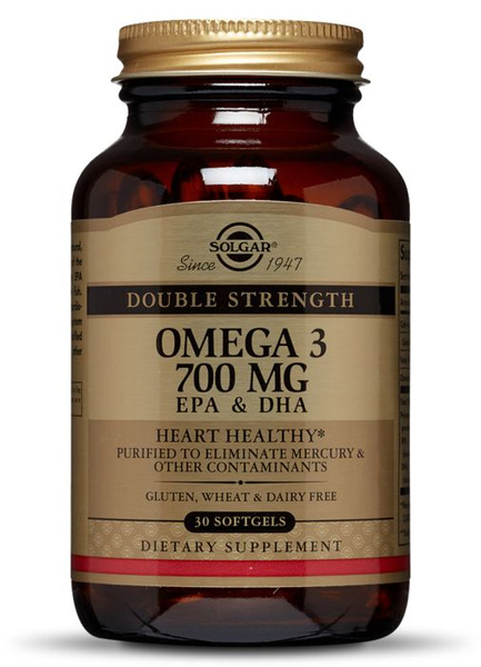 Омега 3 Double Strength Omega-3 700 мг EPA & DHA Softgels, 60 капс ...