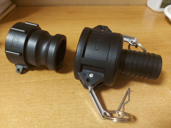 Комплект быстросъемное соединение Камлок (camlock) для еврокуба и ...