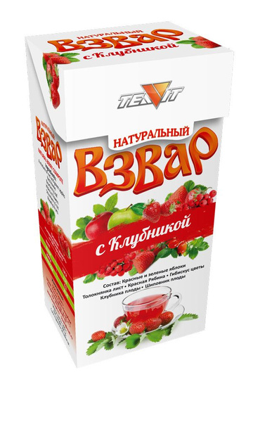 Взвар с Клубникой 100 гр. (компот без сахара), - купить с доставкой по ...