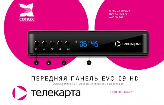 ТВ-ресивер СПУТНИКОВЫЙ РЕСИВЕР ТЕЛЕКАРТА EVO 09, черный купить по ...