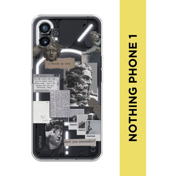 Силиконовый чехол на Nothing Phone (1) / Нотинг Фон (1) "Коллаж ...