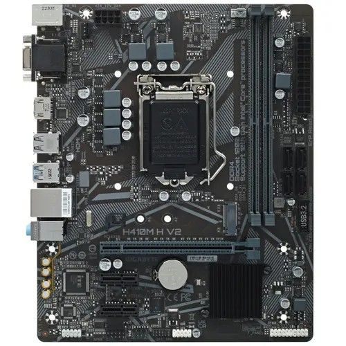 Характеристики Материнская плата Gigabyte H410M H V2 / MicroATX ...