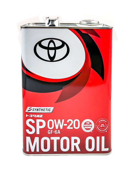 Масло моторное Toyota 0W-20 Синтетическое - купить в интернет-магазине ...