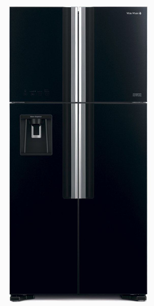 Холодильник Hitachi R-W660PUC7 GBK черное стекло, черный - купить по ...