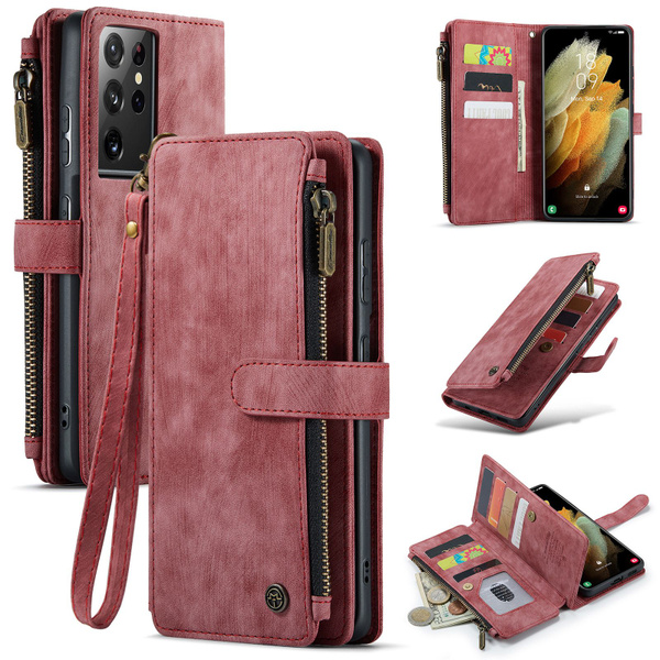 CaseMe Чехол кошелек для Samsung Galaxy S21 Ultra (Самсунг Галакси С21 ...