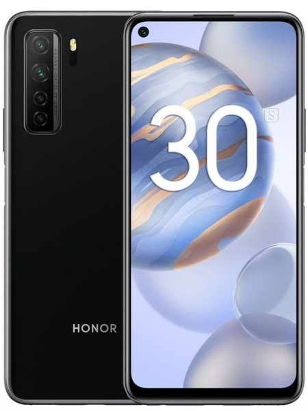 Смартфон Honor 30s 128 ГБ 6 ГБ Черный IPS 2 SIM купить c доставкой на ...