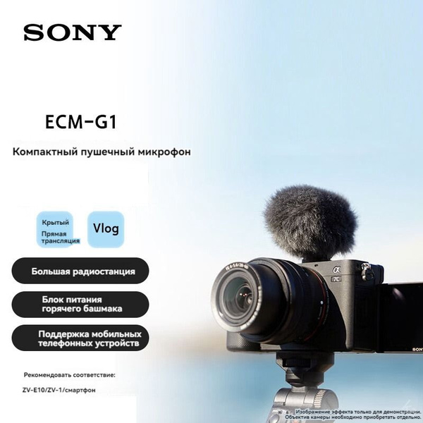 Микрофон для фото и видеокамер Sony SONY ECM-G1 - купить по выгодной ...