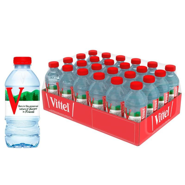 Вода минеральная Vittel негазированная 0.33 л (24 штуки в упаковке ...