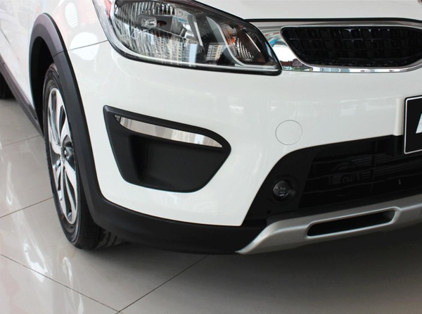 Хром молдинги передних ДХО Киа Рио Икслайн - Kia Rio Х-Line 2017-2020 ...