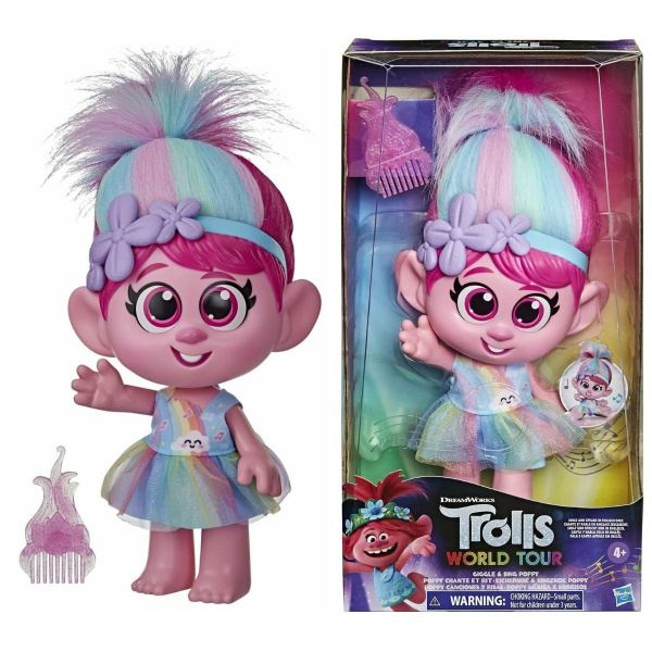 Кукла Trolls интерактивная Poppy Поппи Малышка Тролли 30 см - купить с ...