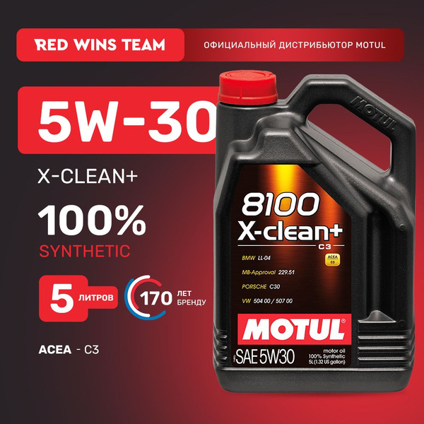 Масло моторное MOTUL 5W-30 Синтетическое - купить в интернет-магазине ...