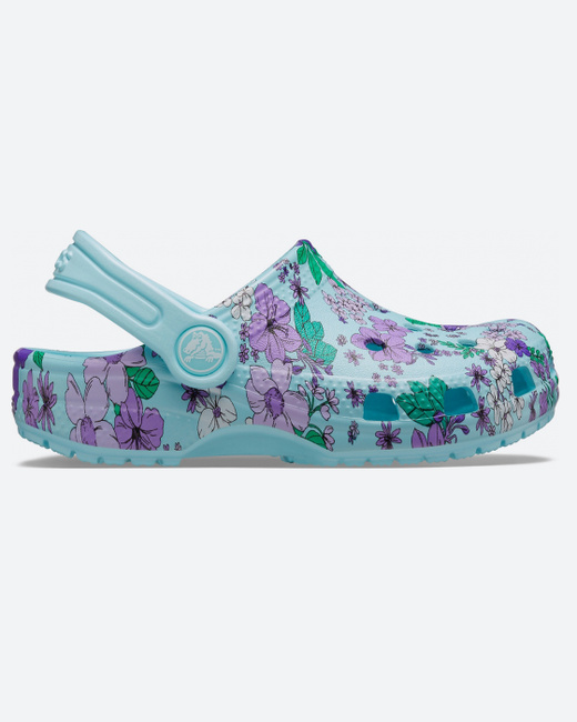 floral crocs