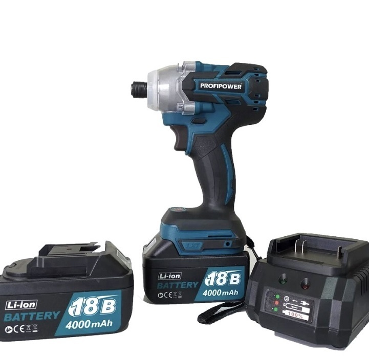 Характеристики Аккумуляторный бесщеточный ударный винтоверт ProfiPower ...