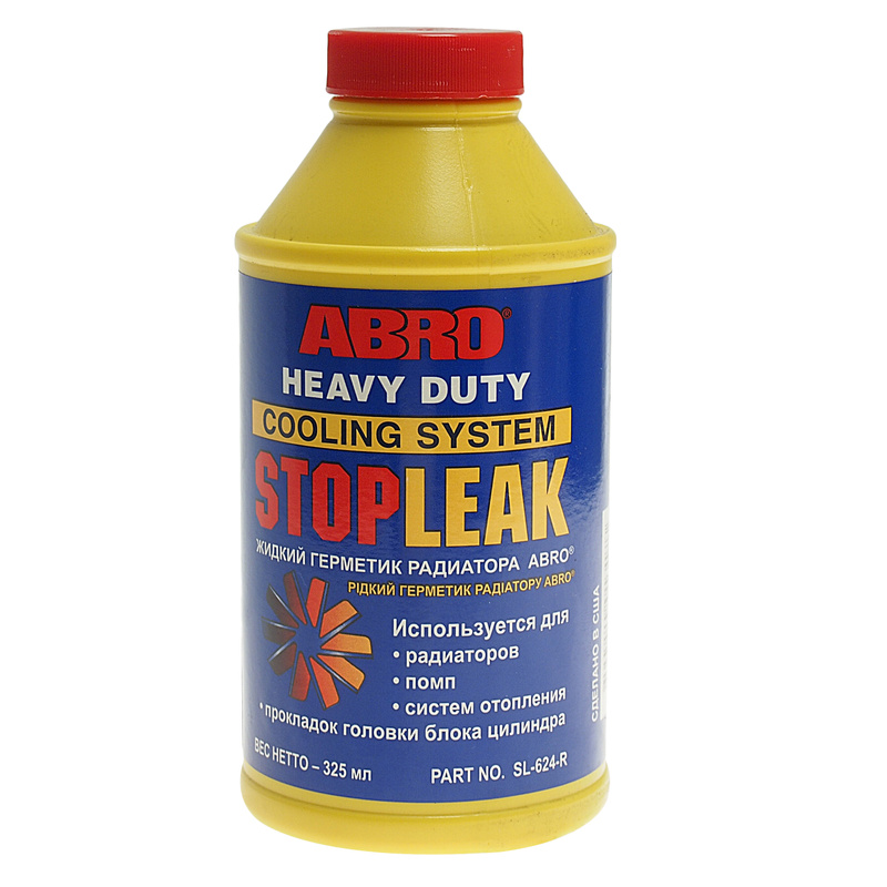 Характеристики  радиатора жидкий 325мл Stop Leak Liquid ABRO .