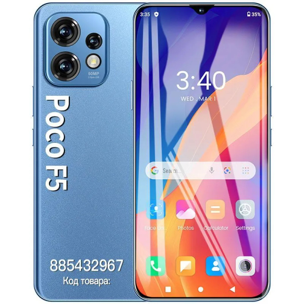 Смартфон X-WO 4G Большой Экран 7,2 Дюйма, 108 Миллиона Пикселей, 6800 ...