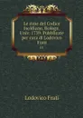 Le rime del Codice Isoldiano, Bologn. Univ. 1739. Pubblicate per cura di Lodovico Frati. 01 - Lodovico Frati