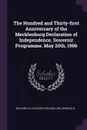 The Hundred and Thirty-first Anniversary of the Mecklenburg Declaration of Independence, Souvenir Programme. May 20th, 1906 - D Hatcher Watkins, Charles G Mullen