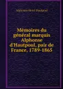 Memoires du general marquis Alphonse d'Hautpoul, pair de France, 1789-1865 - Alphonse Henri Hautpoul