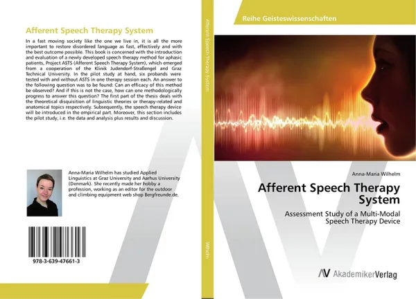 Обложка книги Afferent Speech Therapy System, Anna-Maria Wilhelm