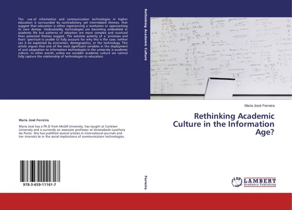 Обложка книги Rethinking Academic Culture in the Information Age?, Maria José Ferreira