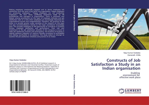 Обложка книги Constructs of Job Satisfaction a Study in an Indian organisation, Vijay Kumar Sodadas and Gananath Khilla